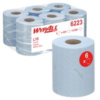 Poetsrol WypAll L10  1-laags 18,3cm163m 430vel blauw 6223 - thumbnail