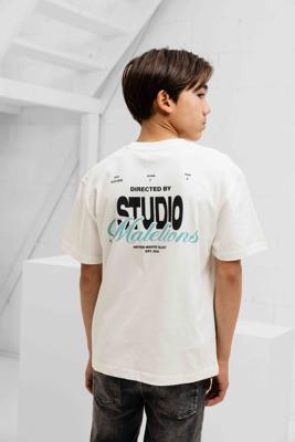 Malelions Studio T-Shirt Kids Gebroken Wit - Maat 152 - Kleur: Gebroken Wit | Soccerfanshop