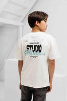 Malelions Studio T-Shirt Kids Gebroken Wit - Maat 152 - Kleur: Gebroken Wit | Soccerfanshop