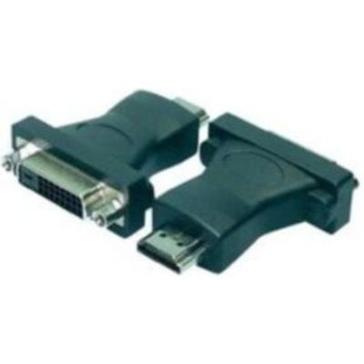 LogiLink HDMI to DVI Adapter HDMI 19-pin female DVI-D (24+1) male Zwart kabeladapter/verloopstukje -