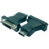 LogiLink HDMI to DVI Adapter HDMI 19-pin female DVI-D (24+1) male Zwart kabeladapter/verloopstukje - - thumbnail