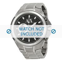 Armani horlogeband AX-1039 Staal Zilver 27mm - thumbnail