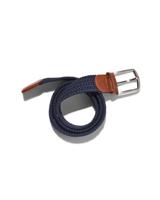 HEMA Gevlochten elastische heren riem 3.5cm blauw (blauw)