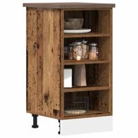 Onderkast 40x44,5x81,5 cm bewerkt hout oud houtkleurig