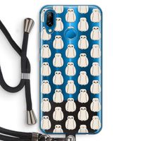 Uilen: Huawei P20 Lite Transparant Hoesje met koord