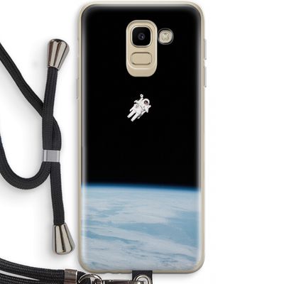 Alone in Space: Samsung Galaxy J6 (2018) Transparant Hoesje met koord