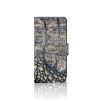 Motorola Edge 30 Neo | Telefoonhoesje | Met pasjeshouder | Krokodillenprint