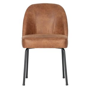 BePureHome Vogue eetkamerstoel lederlook cognac