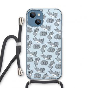 Poezen: iPhone 13 mini Transparant Hoesje met koord