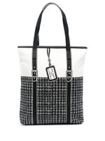 10 CORSO COMO sac porté épaule à imprimé géométrique - Noir