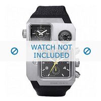 Diesel horlogeband DZ1320 Leder Zwart - thumbnail