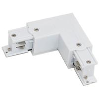 3-Fase Spanningsrail Hoekconnector Rechts - Wit
