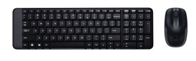 LogitechMK220 Wireless Combo (Qwerty) Toetsenbord Zwart