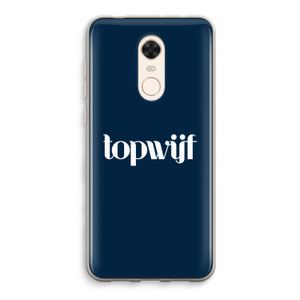 Topwijf Navy: Xiaomi Redmi 5 Transparant Hoesje