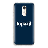 Topwijf Navy: Xiaomi Redmi 5 Transparant Hoesje