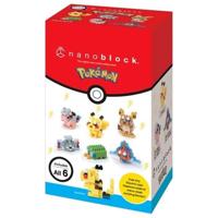Set van 6 stenen figuren - BANDAI - NANOBLOCK - Elektrisch Pokémon-pakket