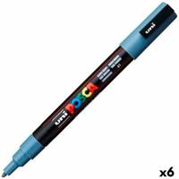 Markeerstift POSCA PC-3M Donker grijs (6 Stuks)