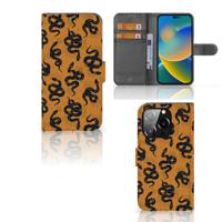 Telefoonhoesje | Met pasjeshouder | voor iPhone 14 Pro Snakes