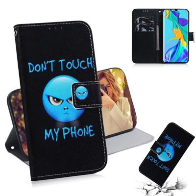 Woede patroon gekleurde tekening horizontale Flip lederen case voor Huawei P30 Pro met houder & card slots & portemonnee