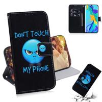 Woede patroon gekleurde tekening horizontale Flip lederen case voor Huawei P30 Pro met houder & card slots & portemonnee