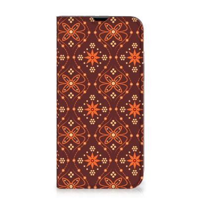 iPhone 13 Pro Max | Hoesje met Magneet | Batik Brown iPhone 13 Pro Max | Hoesje met Magneet | Batik Brown