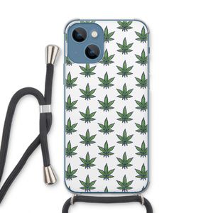 Weed: iPhone 13 Transparant Hoesje met koord