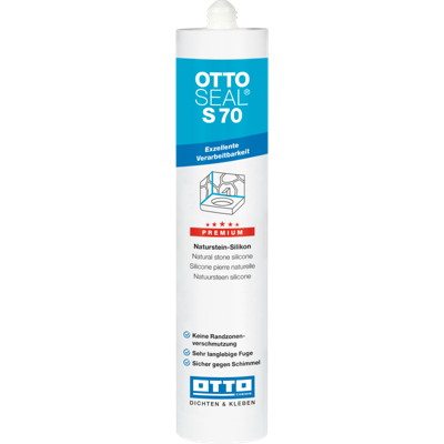 Ottoseal S70 Natuursteen siliconenkit 310ml - Voegengrijs structuur C110