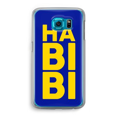 Habibi Blue: Samsung Galaxy S6 Transparant Hoesje