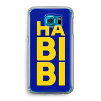 Habibi Blue: Samsung Galaxy S6 Transparant Hoesje