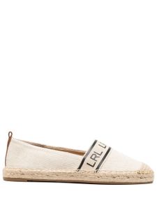 Lauren Ralph Lauren espadrilles en cuir à logo imprimé - Tons neutres