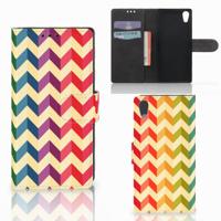 Sony Xperia XA1 | Telefoon Hoesje | Zigzag Multi Color