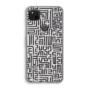 Moroccan Print: Google Pixel 4a Transparant Hoesje