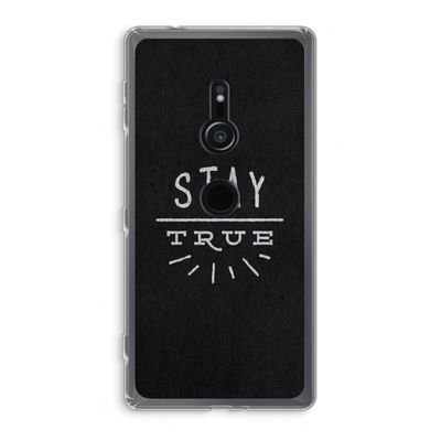 Stay true: Sony Xperia XZ2 Transparant Hoesje