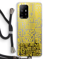 Majorelle Blue Print: Oppo A94 5G Transparant Hoesje met koord