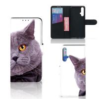 Honor 20 | Telefoonhoesje | Met pasjeshouder | Kat