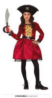Piratenpak Meisje Rood Grace