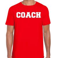 Cadeau t-shirt voor heren - coach - rood - bedankje - verjaardag 2XL  -