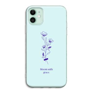 Bloom with grace: iPhone 11 Transparant Hoesje