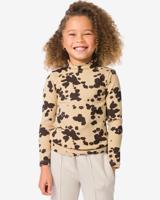 HEMA Kinder T-shirt rib dieren bruin (bruin)