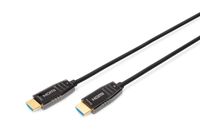 Digitus AK-330126-150-S HDMI-kabel HDMI Aansluitkabel HDMI-A-stekker, HDMI-A-stekker 15.00 m Zwart 8K UHD, Afgeschermd (dubbel) - thumbnail