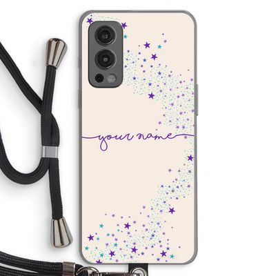 Sterren: OnePlus Nord 2 5G Transparant Hoesje met koord