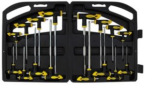 Torx / inbus sleutel set T-grip, 16 delig topkwaliteit