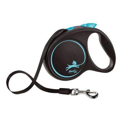 Hondenriem Flexi BLACK DESIGN 5 m Blauw Maat L