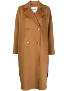 Essentiel Antwerp manteau en laine à boutonnière croisée - Marron