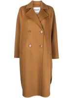 Essentiel Antwerp manteau en laine à boutonnière croisée - Marron