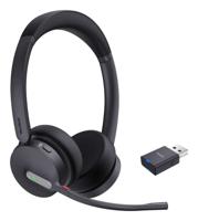 Yealink WH64 Hybrid Dual Teams Headset Draadloos Hoofdband Kantoor/callcenter Micro-USB Bluetooth Zwart