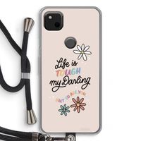 Tough Life: Pixel 4a Transparant Hoesje met koord