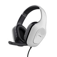 Trust GXT415W ZIROX Over Ear headset Gamen Kabel Stereo Wit