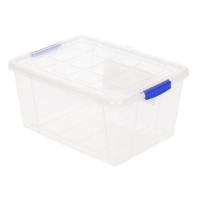 Plasticforte Opbergbox met deksel - 1 liter - transparant - kunststof - thumbnail