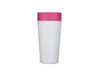 Circular&Co. Koffiebeker - circular cup - grijs/roze - 340 ml